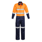 Syzmik Mens Rugged Cooling Taped Overall Orange/Navy