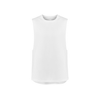 Syzmik Mens Streetworx Sleeveless Tee White