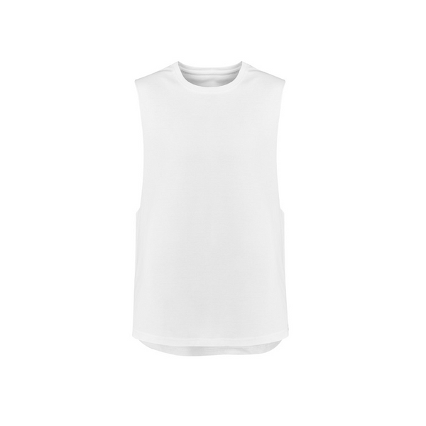 Syzmik Mens Streetworx Sleeveless Tee White