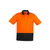 Syzmik Unisex Hi Vis Short Sleeve Spliced Polo Orange/Black