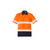 Syzmik Unisex Hi Vis Segmented Short Sleeve Polo Orange/Navy