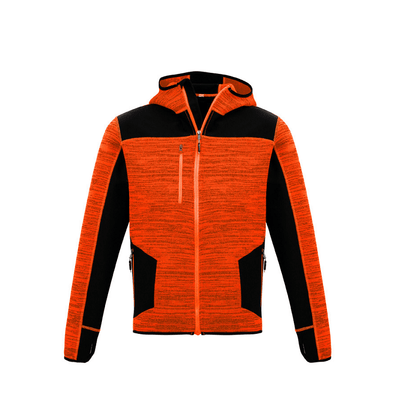 Syzmik Unisex Streetworx Reinforced Knit Hoodie Orange/Black