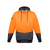 Syzmik Unisex Hi Vis Textured Jacquard Hoodie Orange/Charcoal