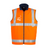 Syzmik Mens Hi Vis Lightweight Fleece Lined Vest Orange/Navy