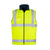 Syzmik Mens Hi Vis Lightweight Fleece Lined Vest Yellow/Navy