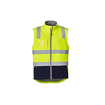 Syzmik Unisex Hi Vis Softshell Vest Yellow/Navy