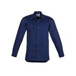 Syzmik Mens Lightweight Tradie Long Sleeve Shirt Blue