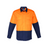 Syzmik Mens Cooling Hi Vis Spliced Shirt Orange/Navy