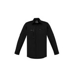 Syzmik Mens Streetworx Long Sleeve Shirt Black