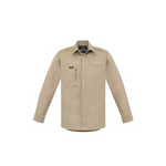 Syzmik Mens Streetworx Long Sleeve Shirt Khaki