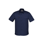 Syzmik Mens Cooling Short Sleeve Shirt Navy