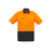 Syzmik Mens Cooling Hi Vis Spliced Short Sleeve Shirt Orange/Charcoal