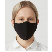 5 Pack Re-usable Face Masks Black