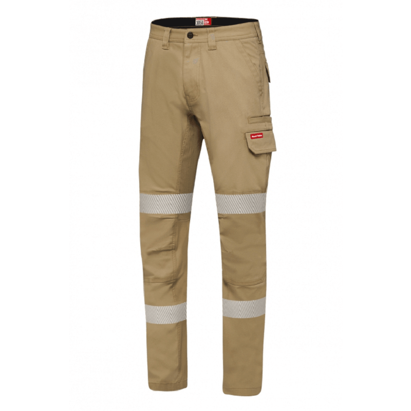 Hard Yakka Canvas Cargo Pant with Reflective Tape Desert