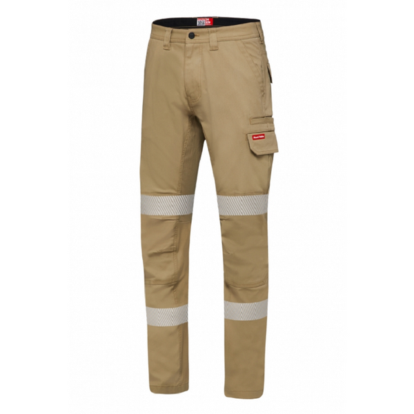 Hard Yakka Canvas Cargo Pant with Reflective Tape Desert